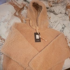 Fleece fluffy hoodie